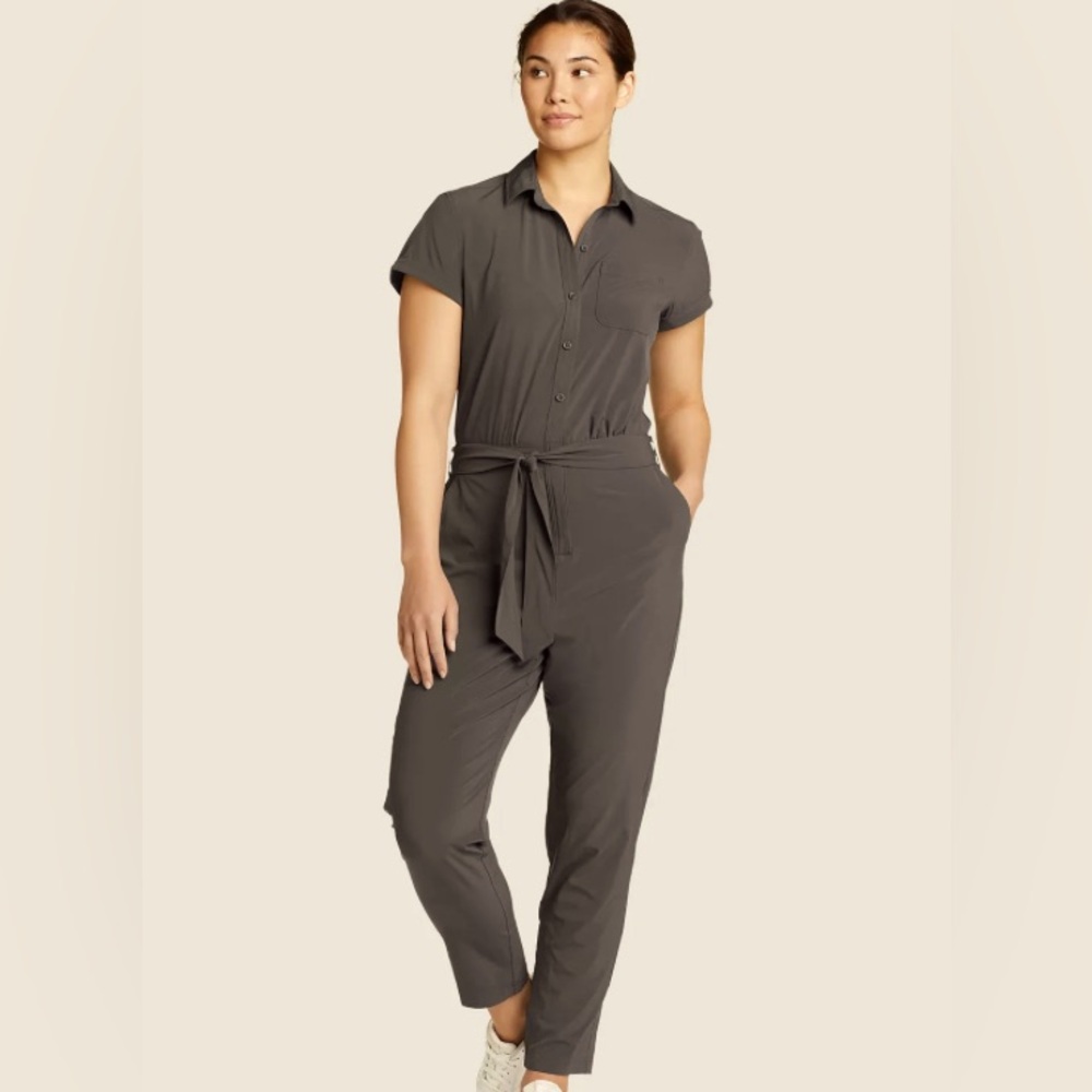 Eddie Bauer Short Sleeve Departure Jumpsuit - XL